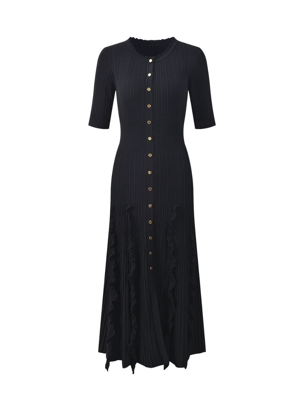 Pietrarose Ruffled Knit Maxi Dress - OWNCI Pietrarose Ruffled Knit Maxi Dress - OWNCI