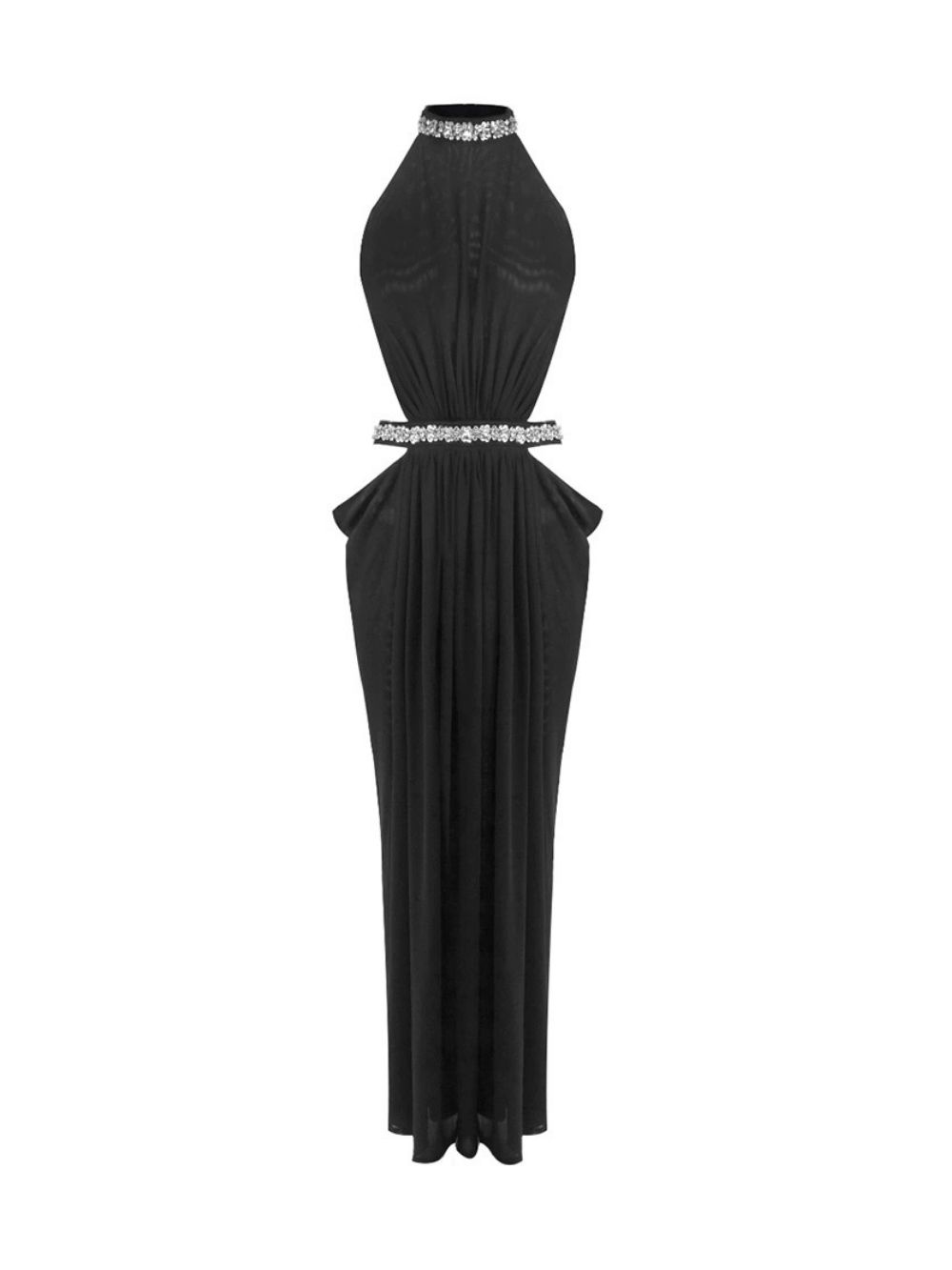 Marni Black Halter Diamante Maxi Dress - OWNCI Marni Black Halter Diamante Maxi Dress - OWNCI