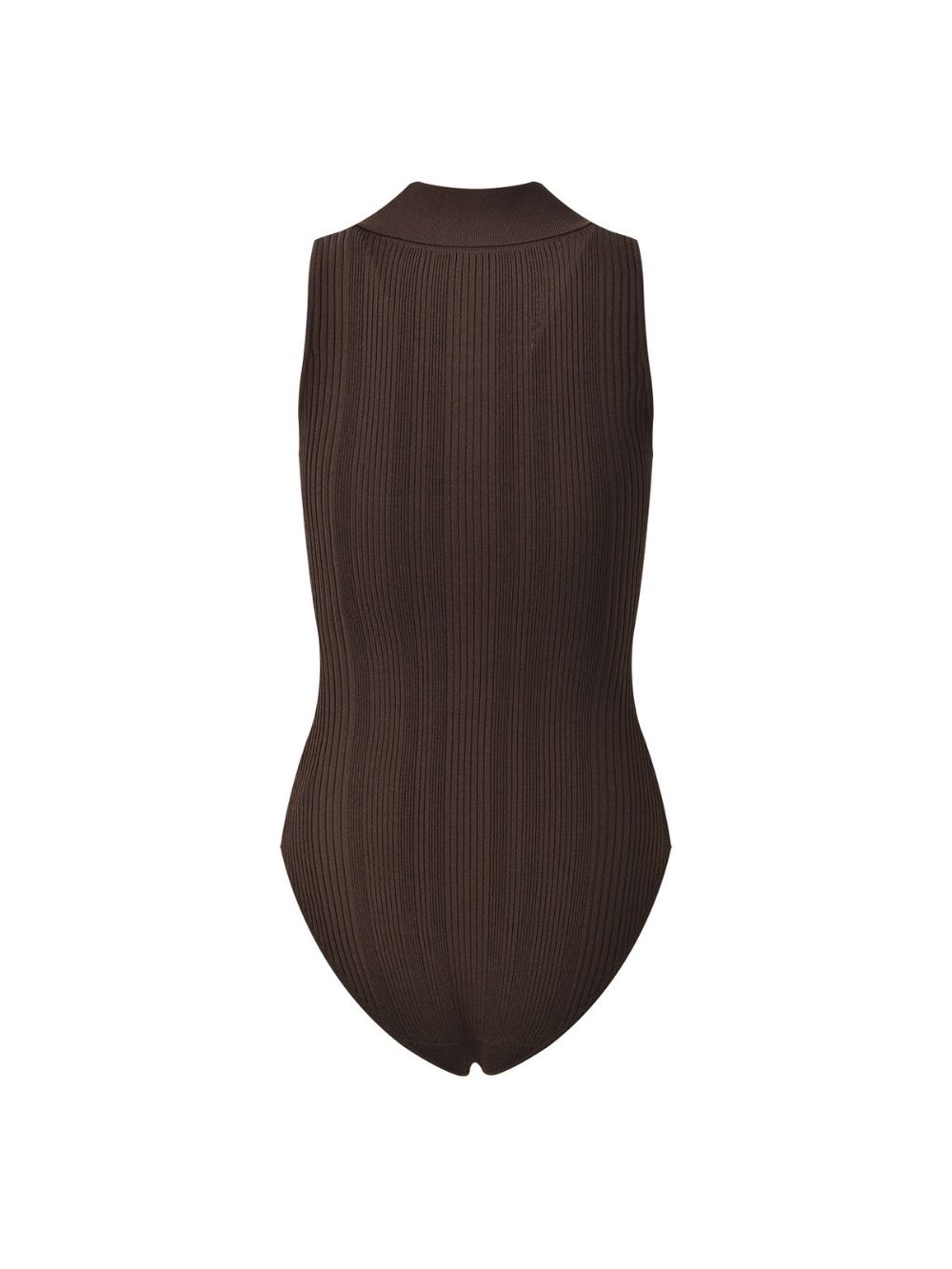 Ribbed Knit Polo Bodysuit - OWNCI Ribbed Knit Polo Bodysuit - OWNCI