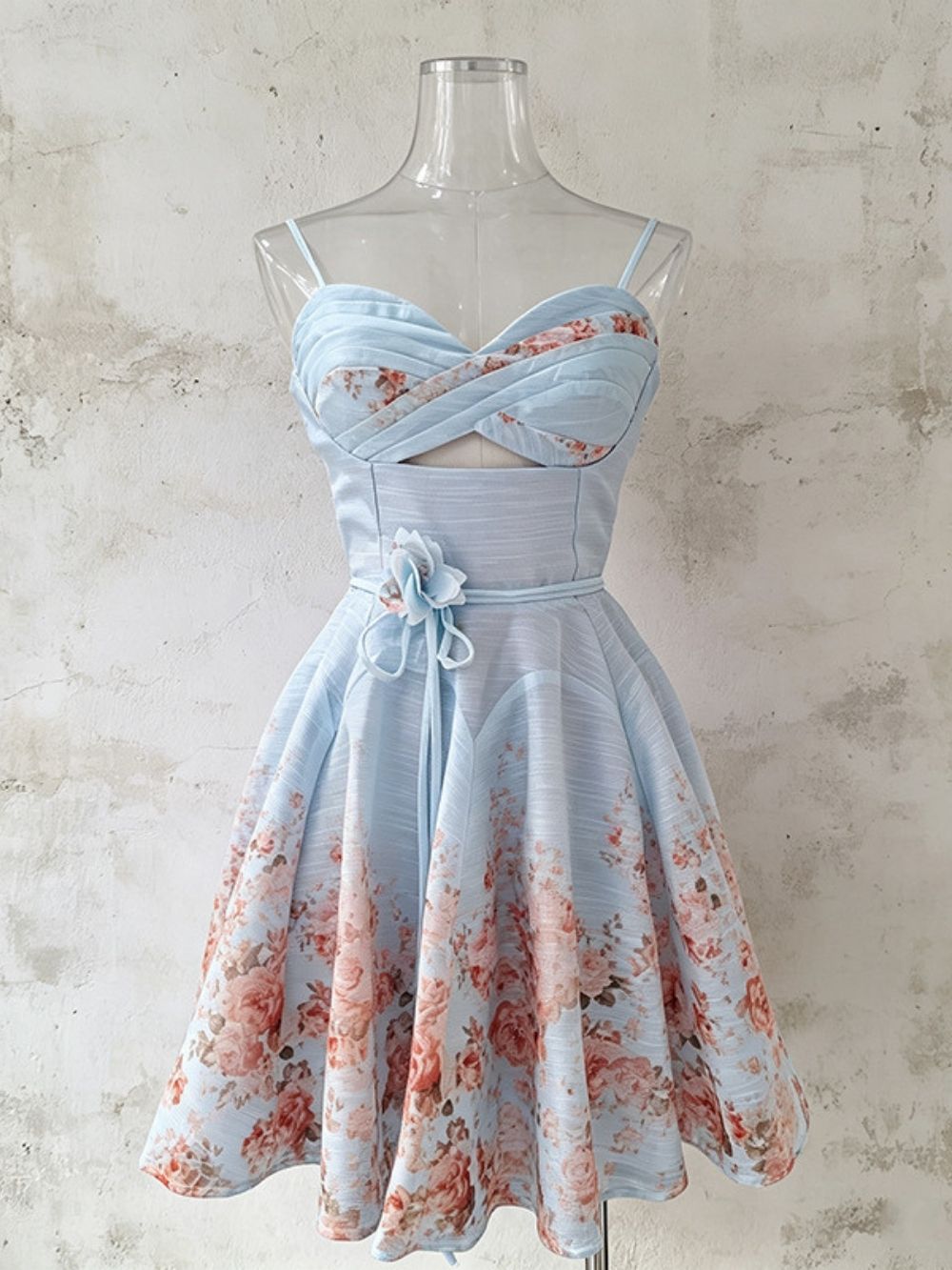 Mardi Spaghetti Floral Mini Dress - OWNCI Mardi Spaghetti Floral Mini Dress - OWNCI