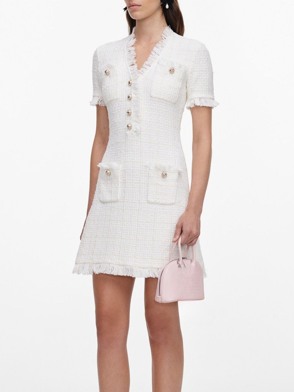 Marijose White Mini Dress - OWNCI Marijose White Mini Dress - OWNCI