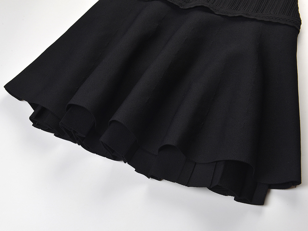 Tamara Ruffled Short Knit Dress - OWNCI Tamara Ruffled Short Knit Dress - OWNCI