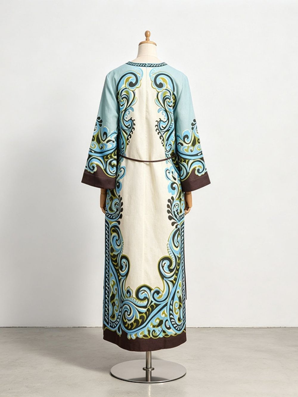 Marfa Printed Long Sleeve Maxi Dress - OWNCI Marfa Printed Long Sleeve Maxi Dress - OWNCI