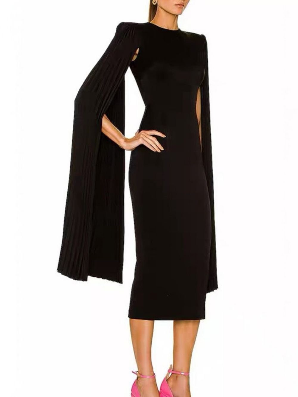 6af251b6a012eea14e20dc727f29c8db Malulani Black Midi Dress