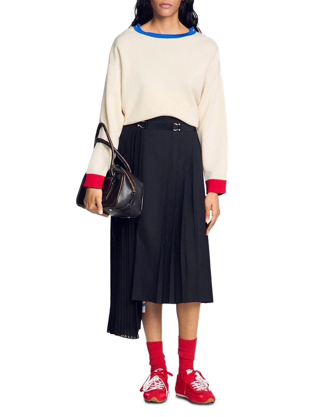 Long Asymmetrical Pleated Skirt - OWNCI Long Asymmetrical Pleated Skirt - OWNCI