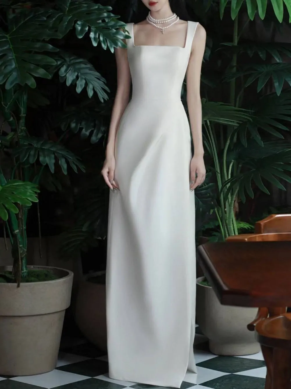 Maribel White Strappy Maxi Dress - OWNCI