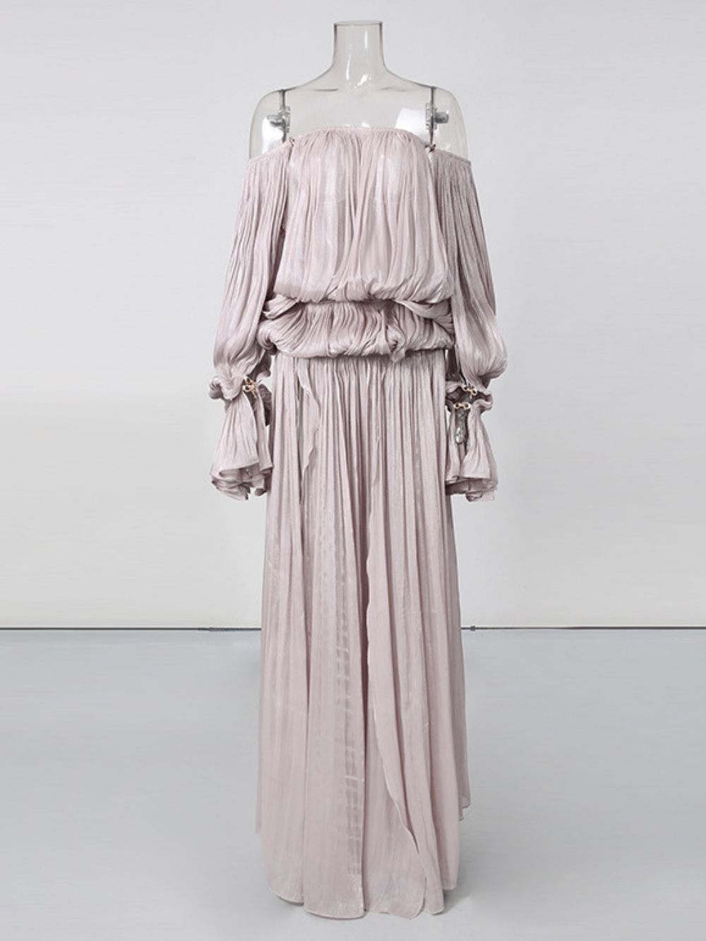 Salyxen Off Shoulder Split Maxi Dress - OWNCI Salyxen Off Shoulder Split Maxi Dress - OWNCI
