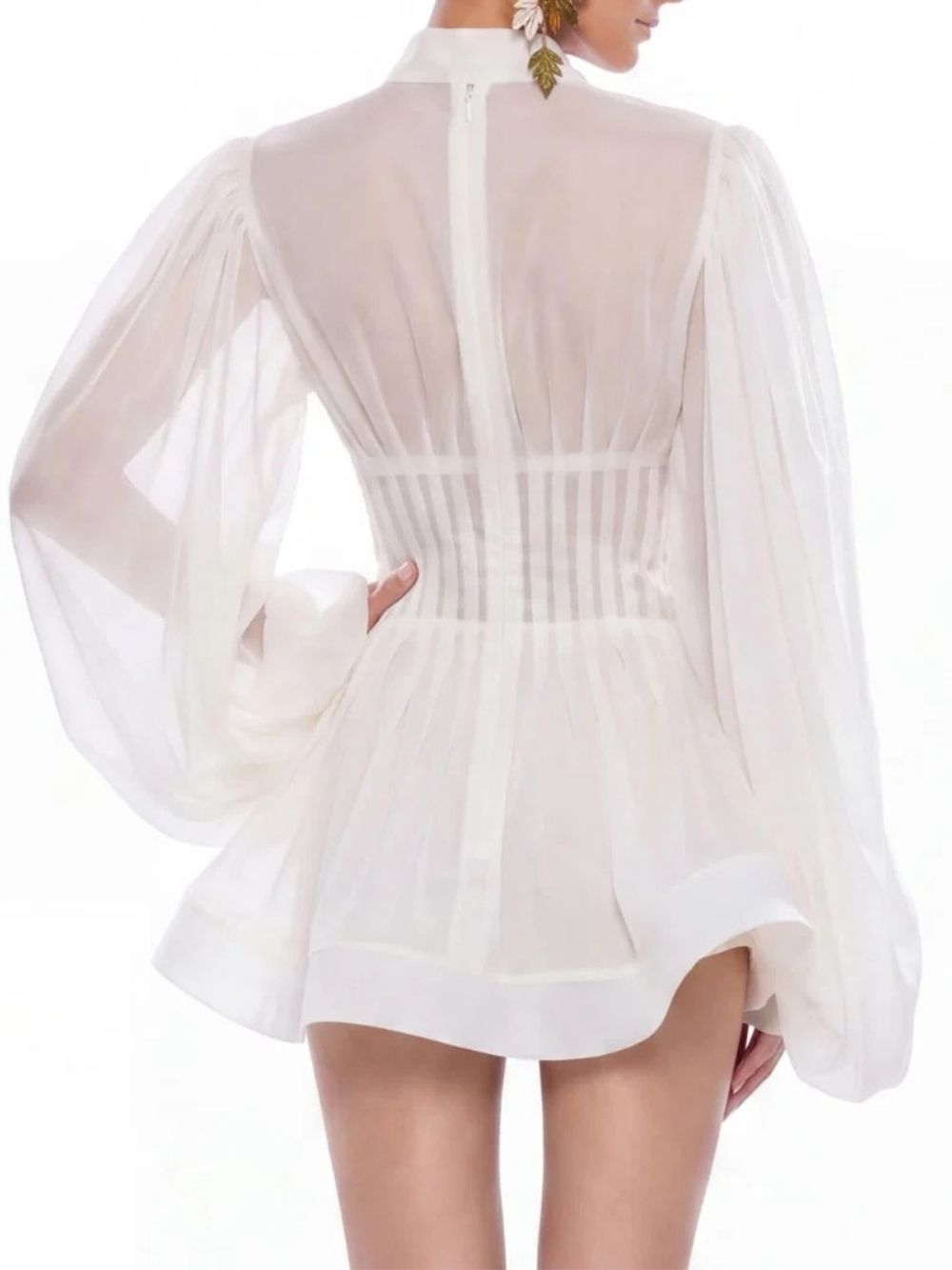 Kazra Balloon Sleeve Shirt - OWNCI