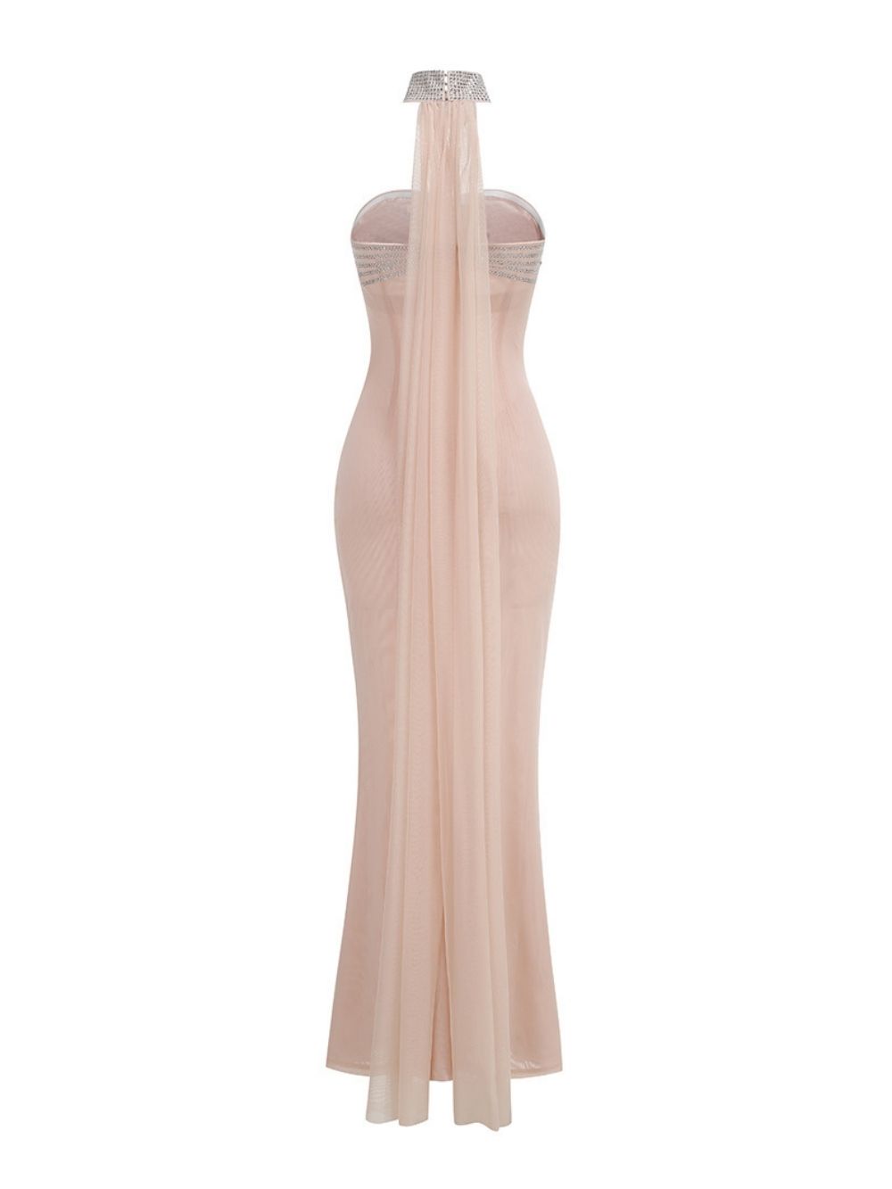 Martijn Diamante Ruched Maxi Dress - OWNCI