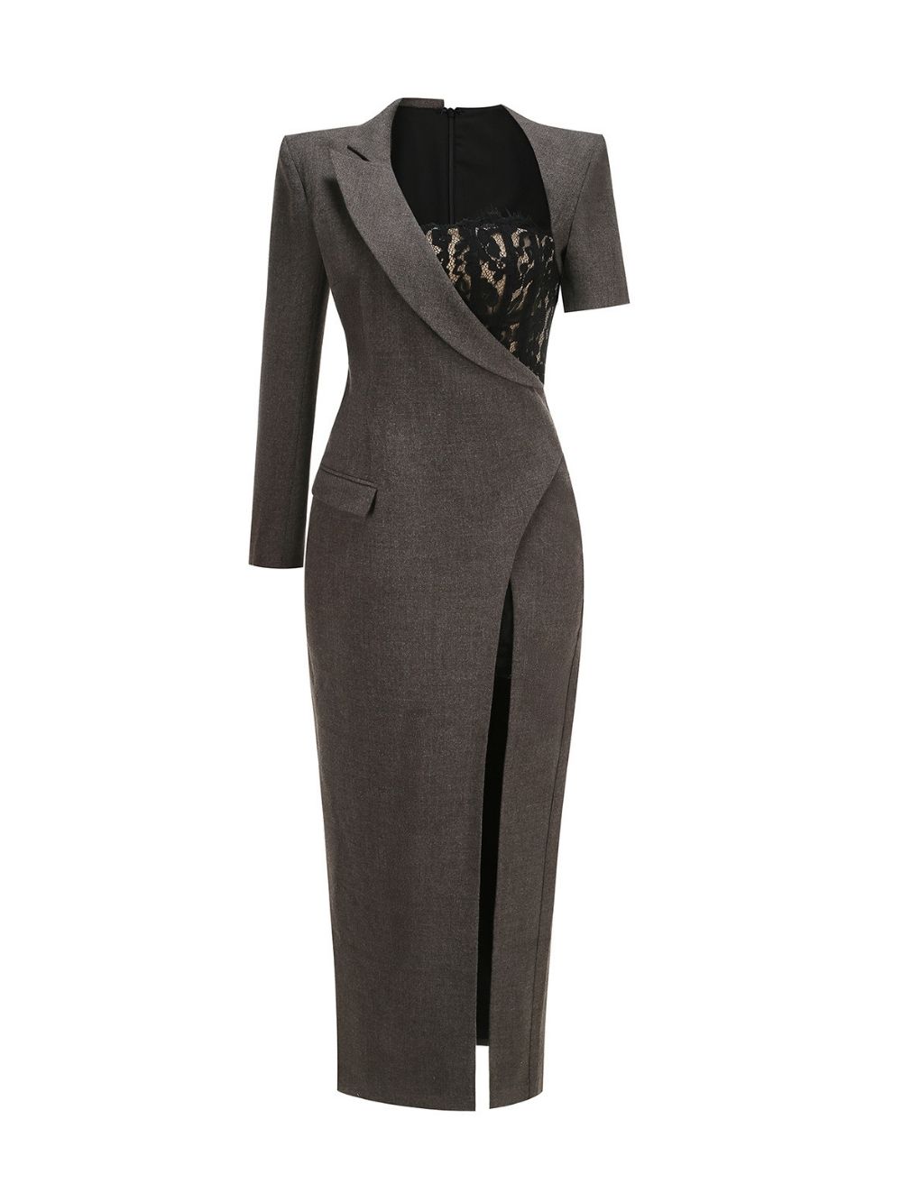 Mariah Lace Maxi Blazer Dress - OWNCI Mariah Lace Maxi Blazer Dress - OWNCI