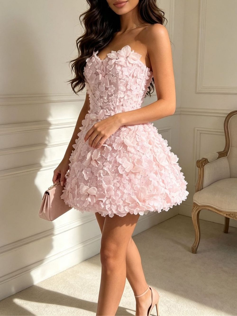 Maricopa Strapless Floral Mini Dress - OWNCI