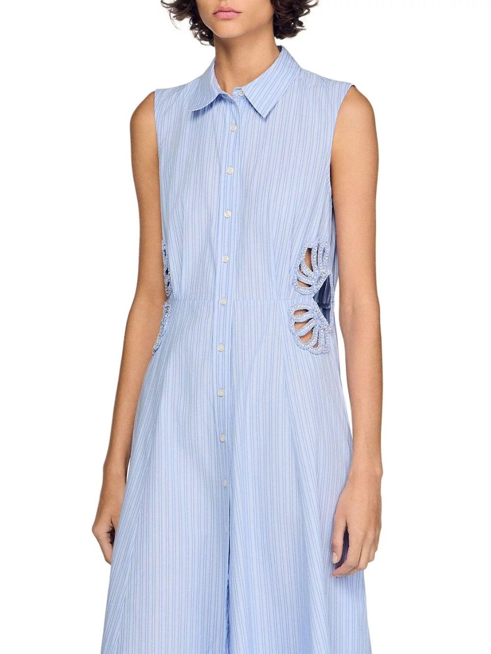 Striped Cotton Maxi Dress - OWNCI Striped Cotton Maxi Dress - OWNCI