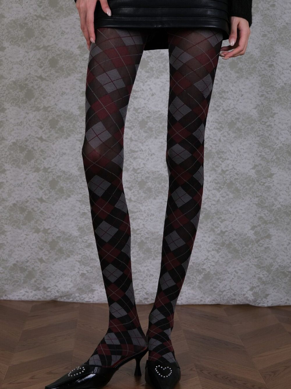Marjan Diamond-Shaped Tights - OWNCI Marjan Diamond-Shaped Tights - OWNCI