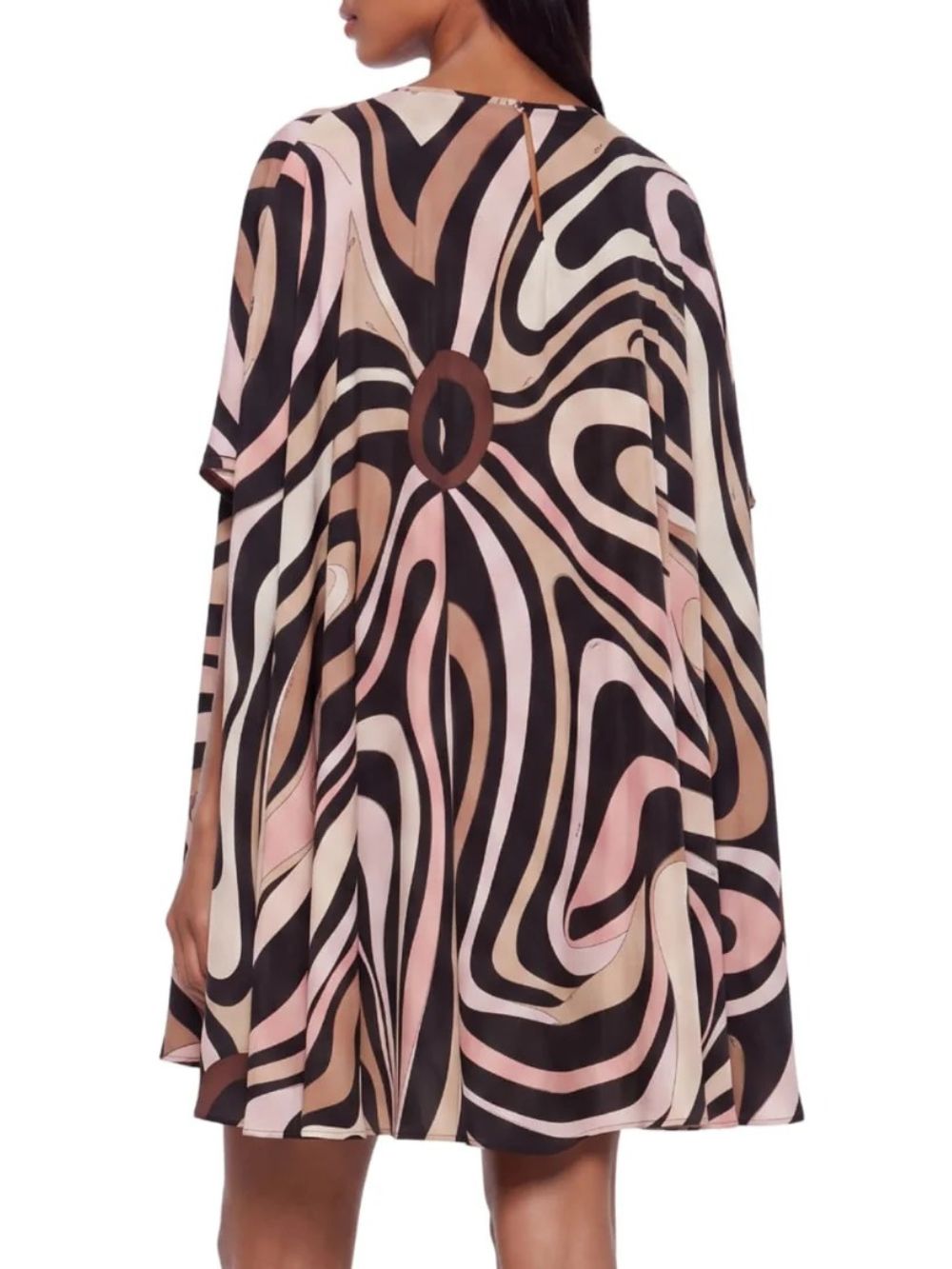 Hylora Raglan Sleeve Printed Mini Dress - OWNCI