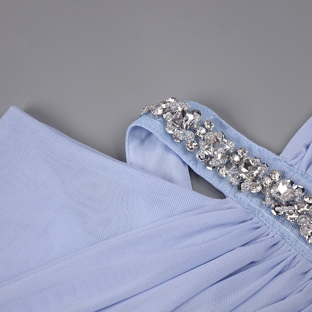 Marni Blue Halter Diamante Maxi Dress - OWNCI Marni Blue Halter Diamante Maxi Dress - OWNCI