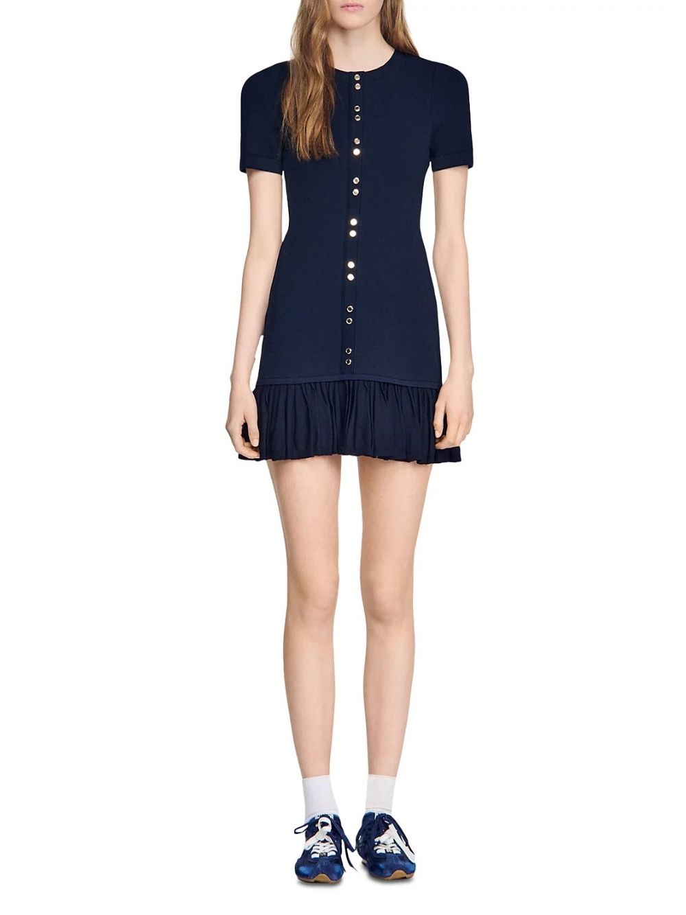 Keira Ruffled Short Knit Dress - OWNCI