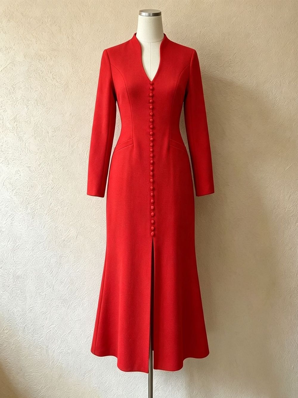 Masahide Long Sleeve Slit Maxi Dress - OWNCI Masahide Long Sleeve Slit Maxi Dress - OWNCI