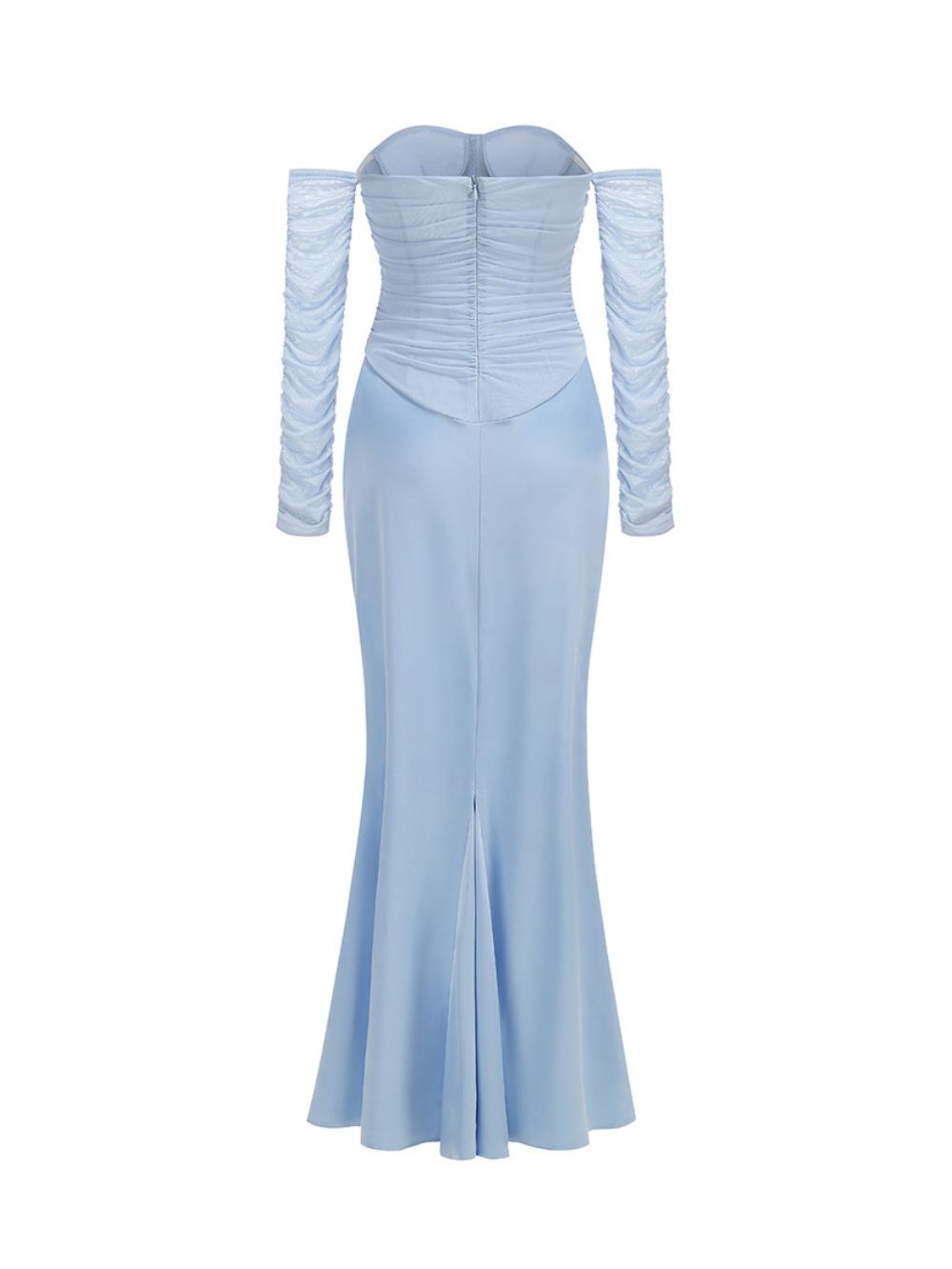 Maru Blue Off-Shoulder Corset Maxi Dress - OWNCI Maru Blue Off-Shoulder Corset Maxi Dress - OWNCI