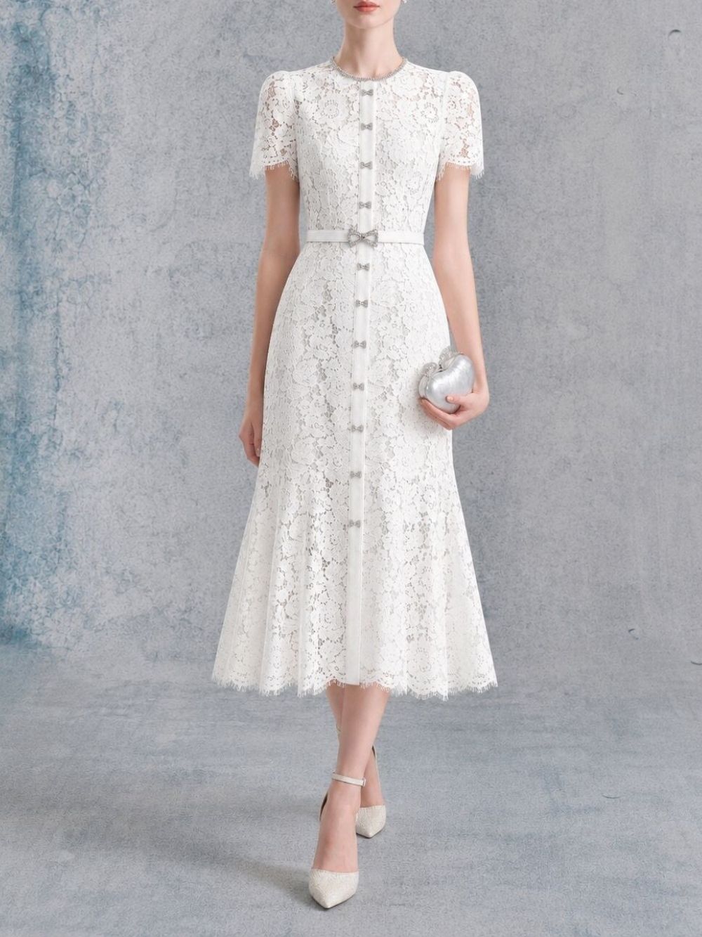 Marenda Lace Midi Dress - OWNCI Marenda Lace Midi Dress - OWNCI