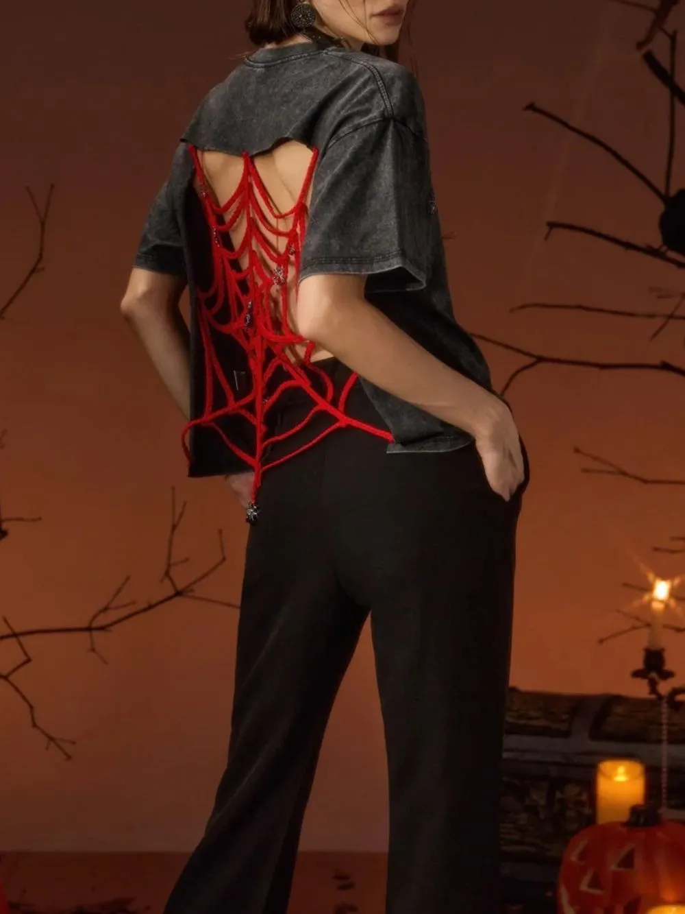 Burelle Short Sleeve Cobweb Top - OWNCI