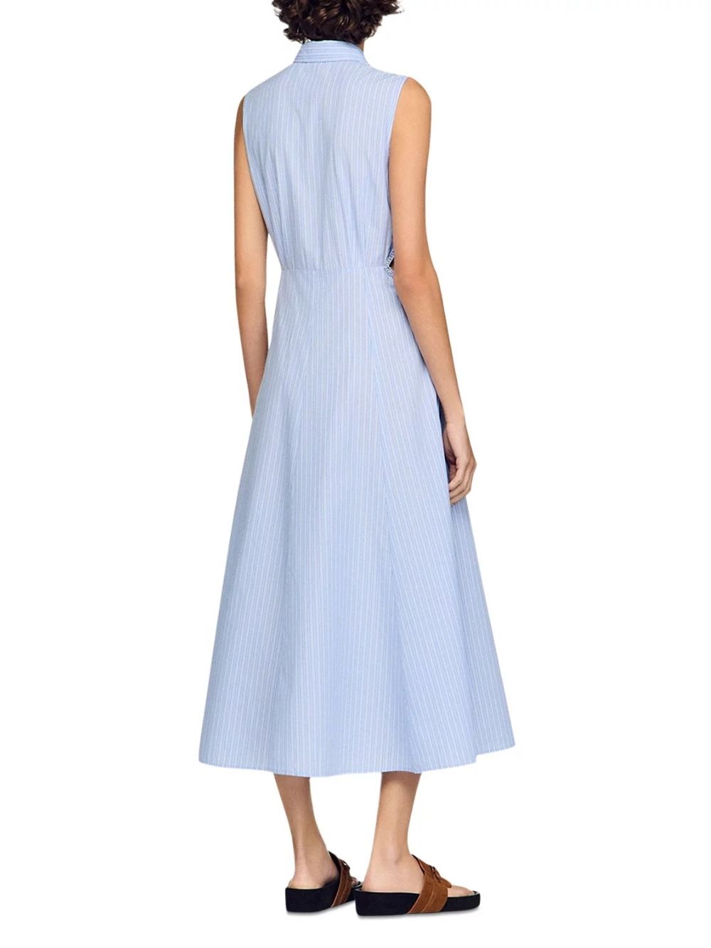 Striped Cotton Maxi Dress - OWNCI