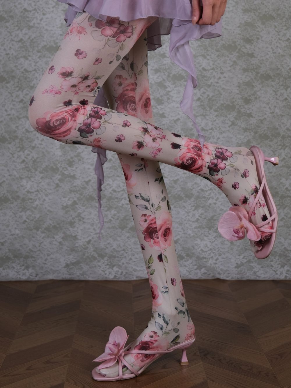 Marrica Floral Tights - OWNCI Marrica Floral Tights - OWNCI