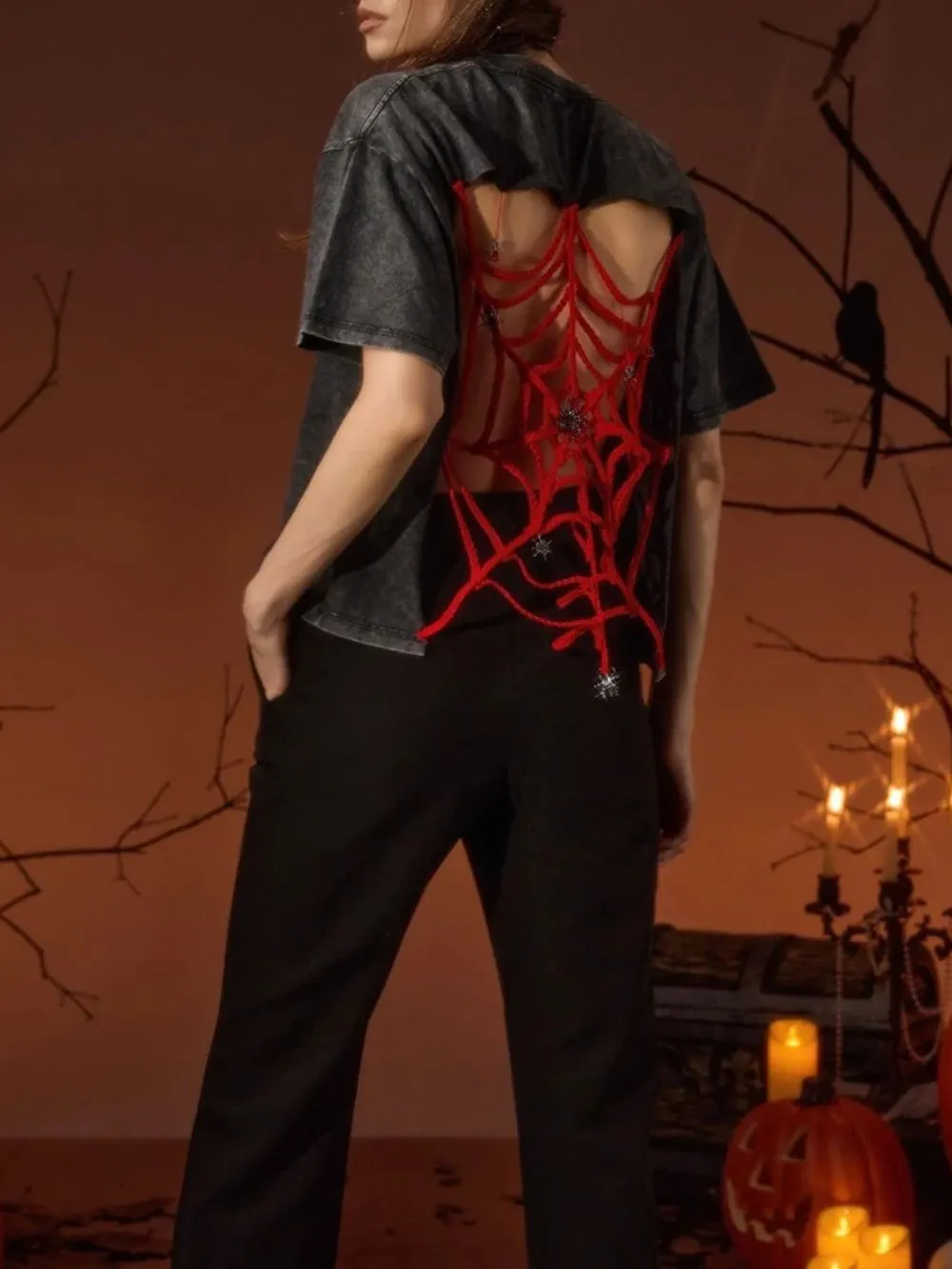 Burelle Short Sleeve Cobweb Top - OWNCI