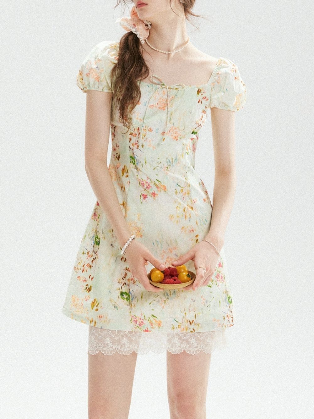 Marta Green Printed Mini Dress - OWNCI Marta Green Printed Mini Dress - OWNCI