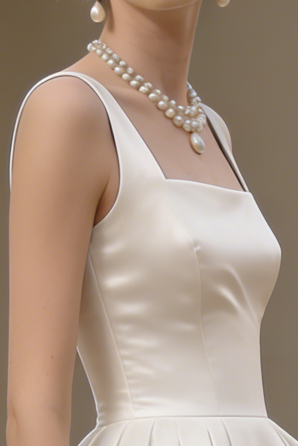 Sharon Minimalist Spaghetti Strap Midi Dress With Cape- Off-White - OWNCI Sharon Minimalist Spaghetti Strap Midi Dress With Cape- Off-White - OWNCI