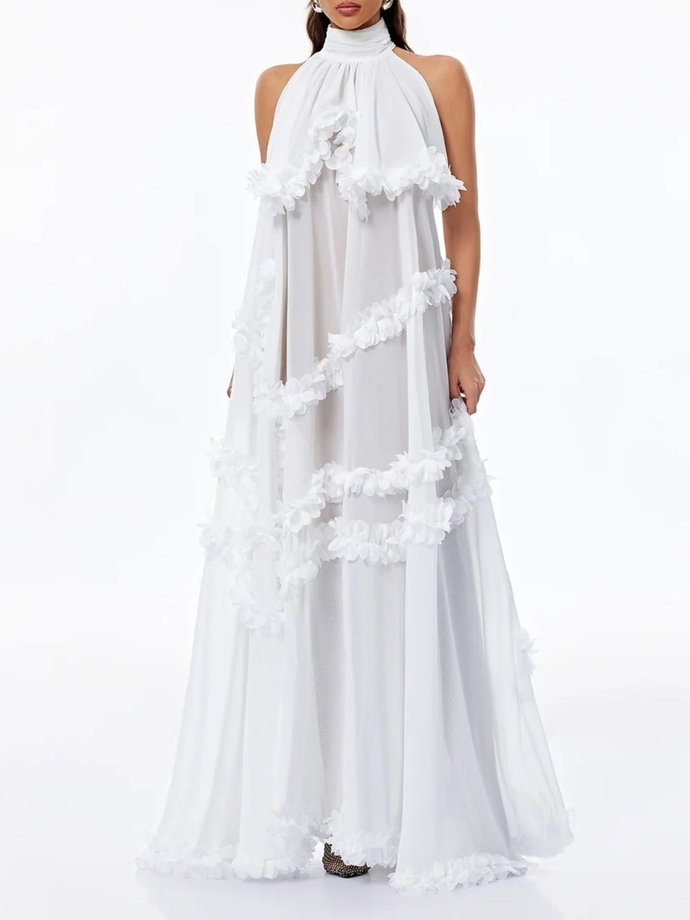 Wavelle High Neck Split Maxi Dress - OWNCI Wavelle High Neck Split Maxi Dress - OWNCI