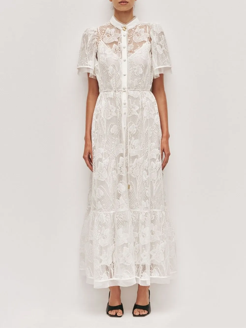 Masayo White Lace Maxi Dress - OWNCI Masayo White Lace Maxi Dress - OWNCI