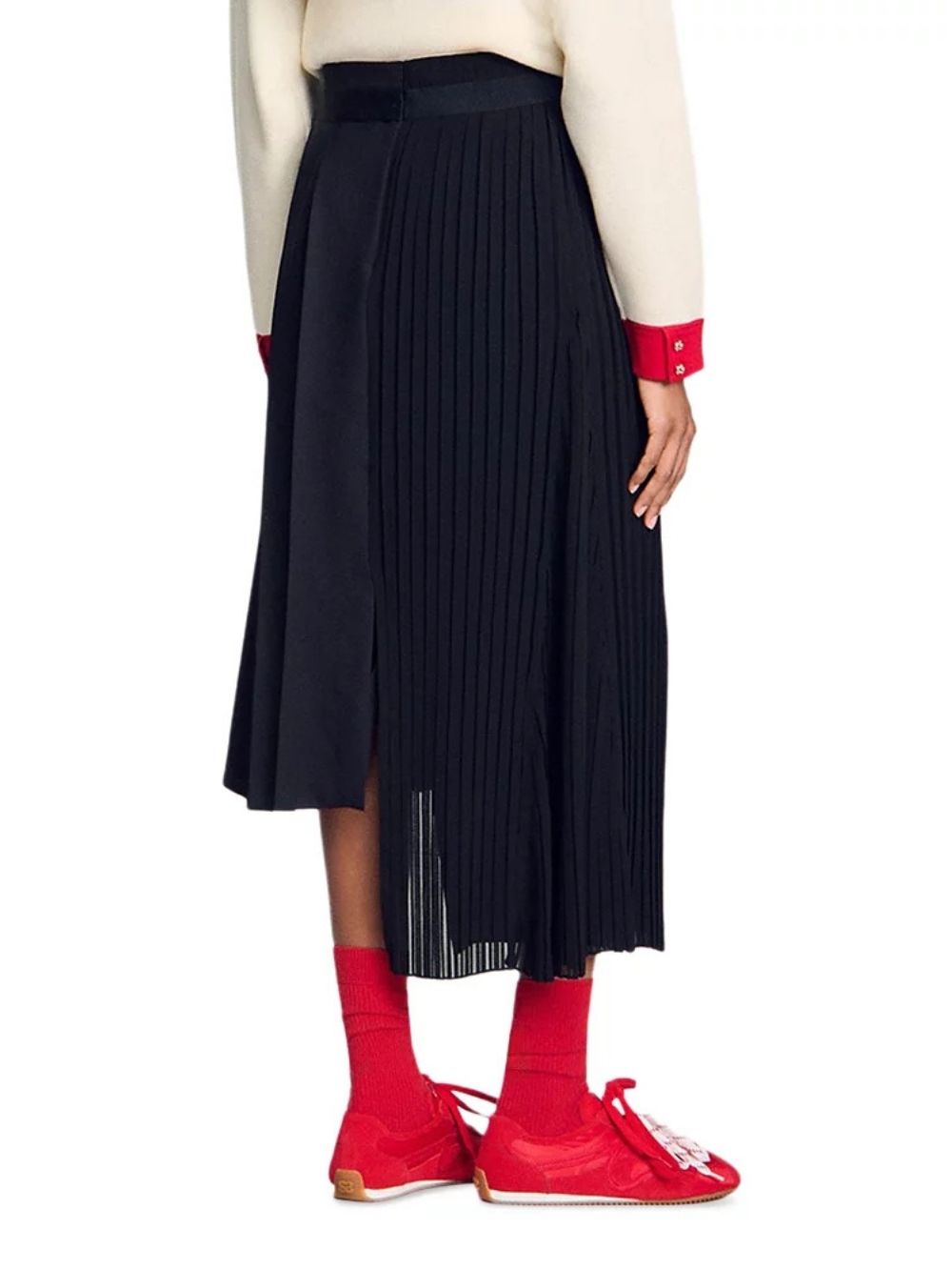 Long Asymmetrical Pleated Skirt - OWNCI
