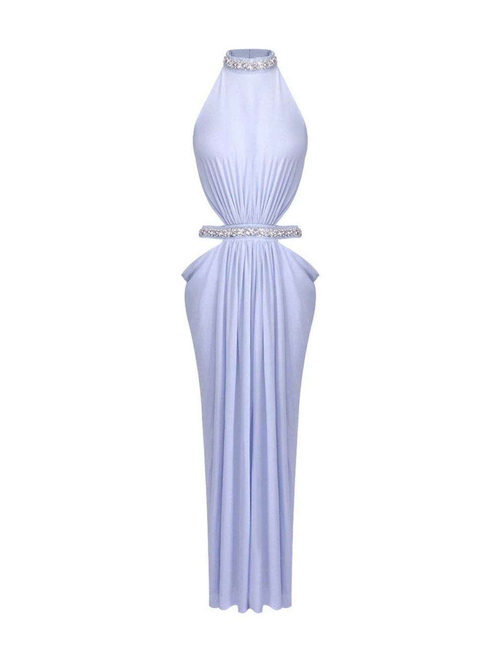 Marni Blue Halter Diamante Maxi Dress - OWNCI Marni Blue Halter Diamante Maxi Dress - OWNCI