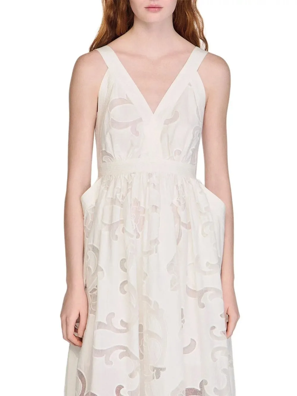 Openwork Floral Cotton Maxi Dress - OWNCI Openwork Floral Cotton Maxi Dress - OWNCI