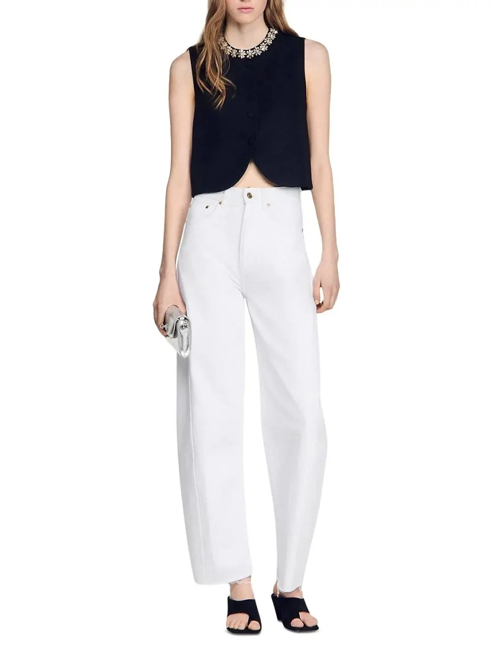 Lavandoria Jeweled Neckline Jacket - OWNCI