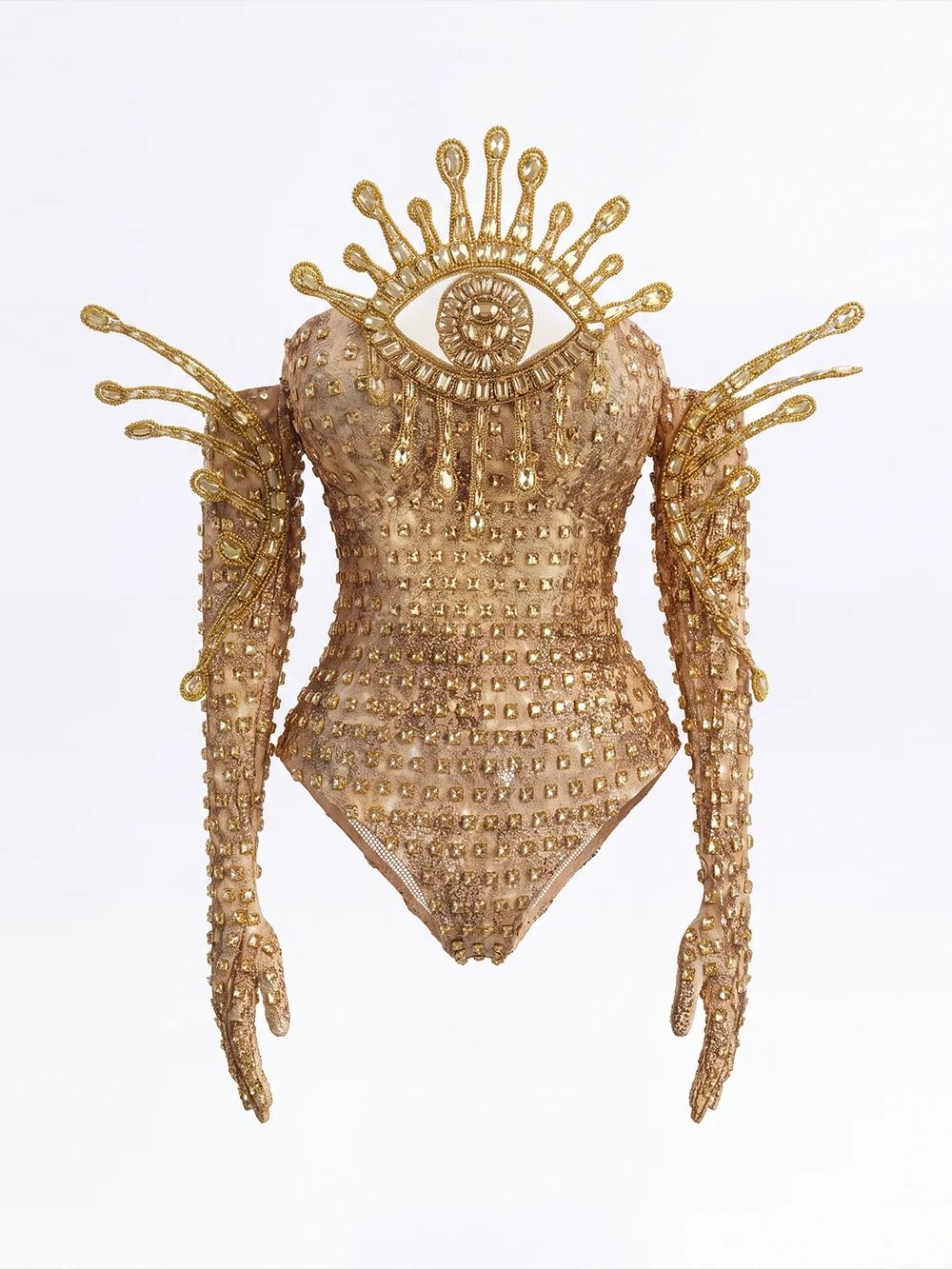 Ghita Rhinestone Eye Bodysuit - OWNCI Ghita Rhinestone Eye Bodysuit - OWNCI