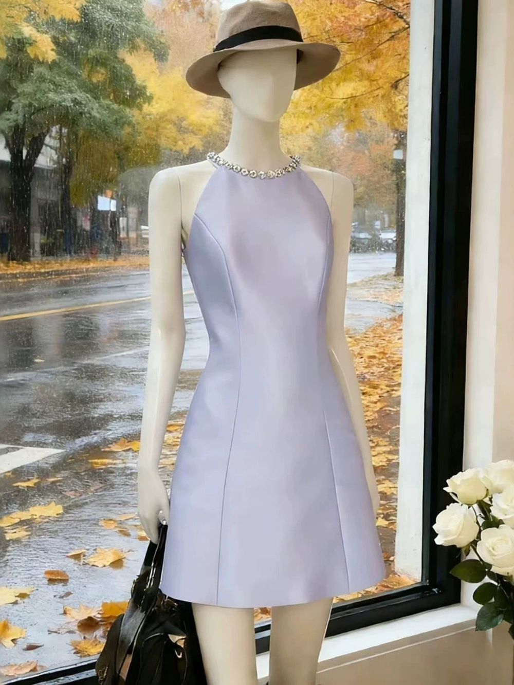 9b5b9243d56f1d16d40133c1dfd4b12f Marisha Purple Sleeveless Diamante Mini Dress