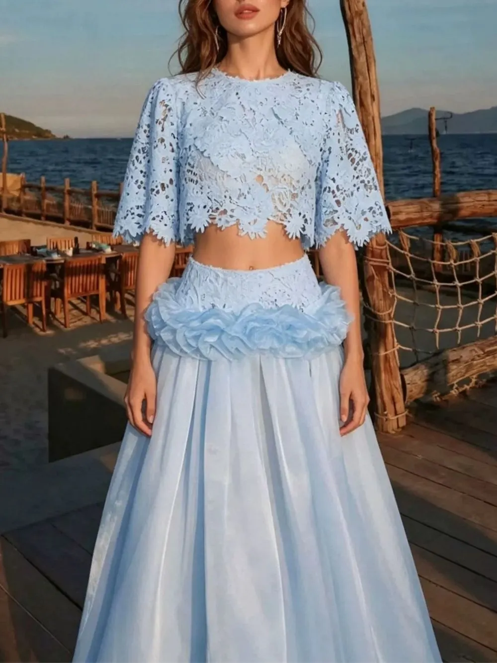 Maryjane Embroidery Two-Piece Set - OWNCI Maryjane Embroidery Two-Piece Set - OWNCI