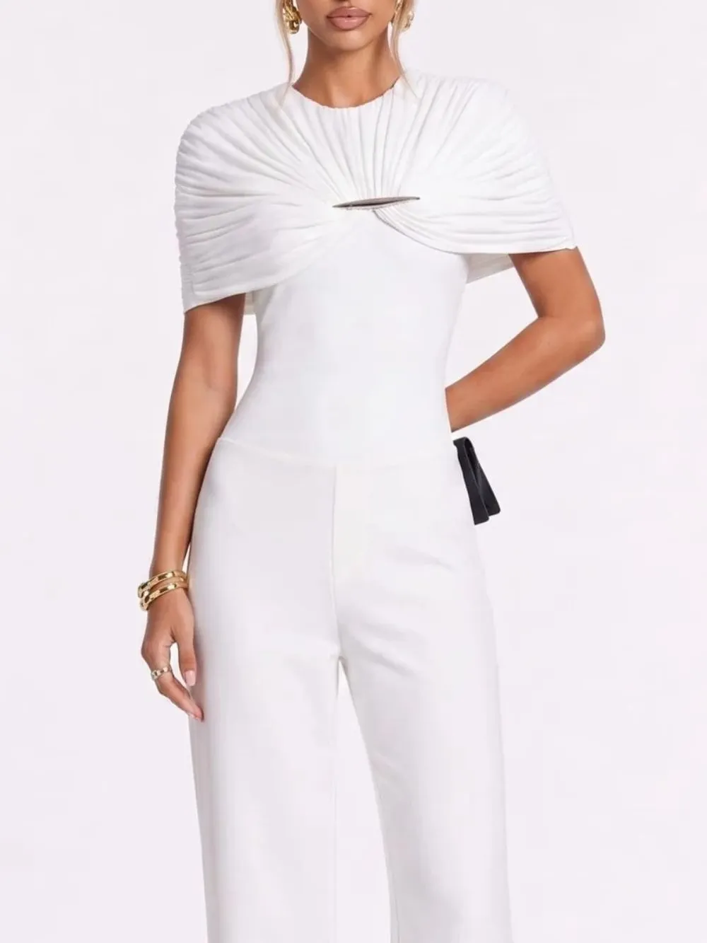 Quvion Ruched Bodysuit - OWNCI Quvion Ruched Bodysuit - OWNCI