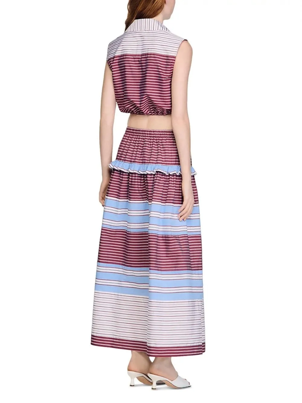 Cropped Striped Cotton Shirt - OWNCI Cropped Striped Cotton Shirt - OWNCI