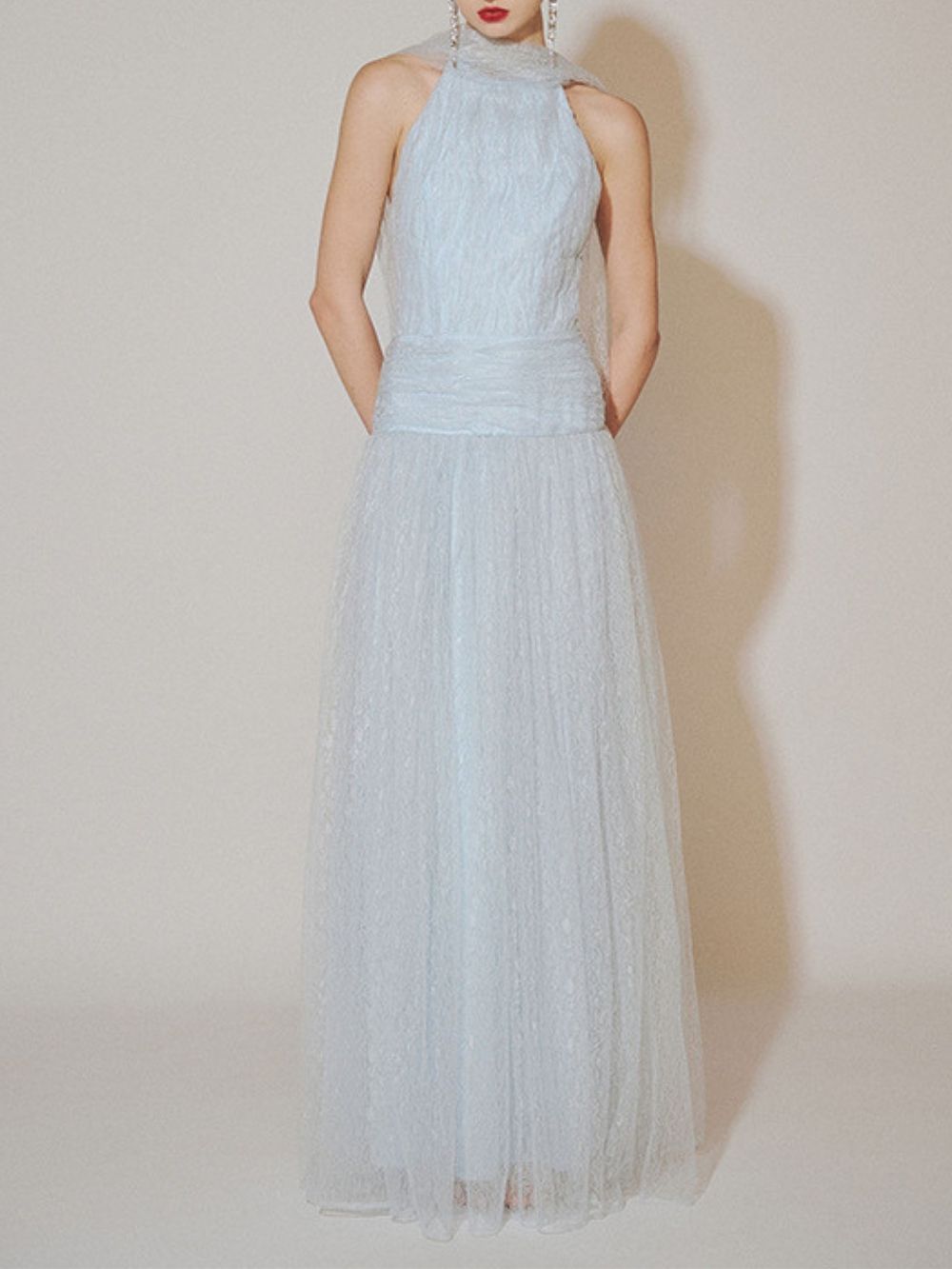 Marcela Halter Mesh Maxi Dress - OWNCI Marcela Halter Mesh Maxi Dress - OWNCI