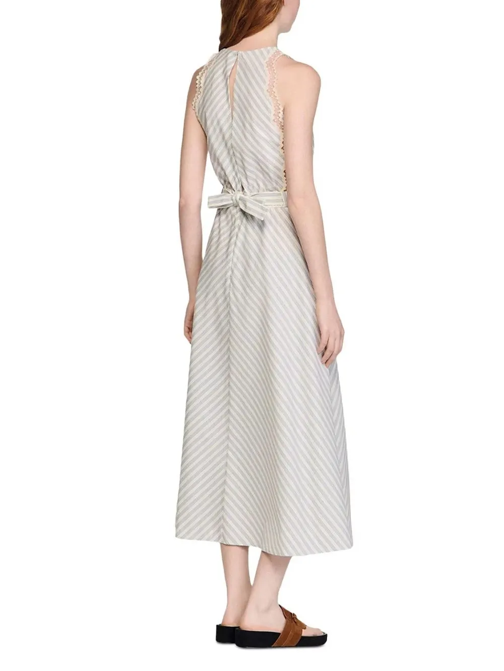 Striped Cotton Maxi Dress - OWNCI