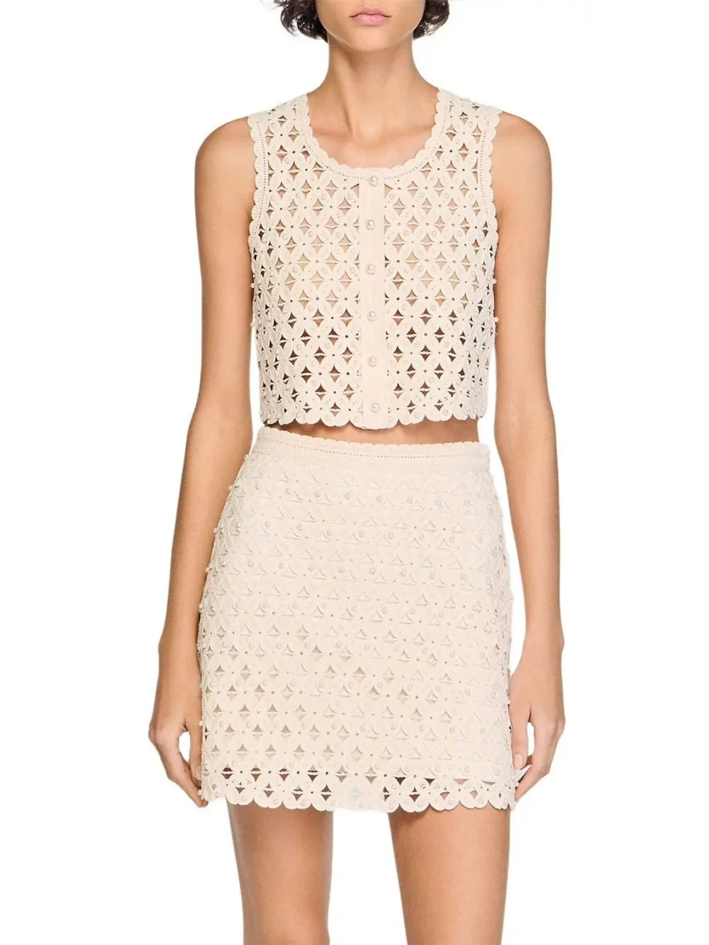 Beaded Crochet Cardigan - OWNCI Beaded Crochet Cardigan - OWNCI