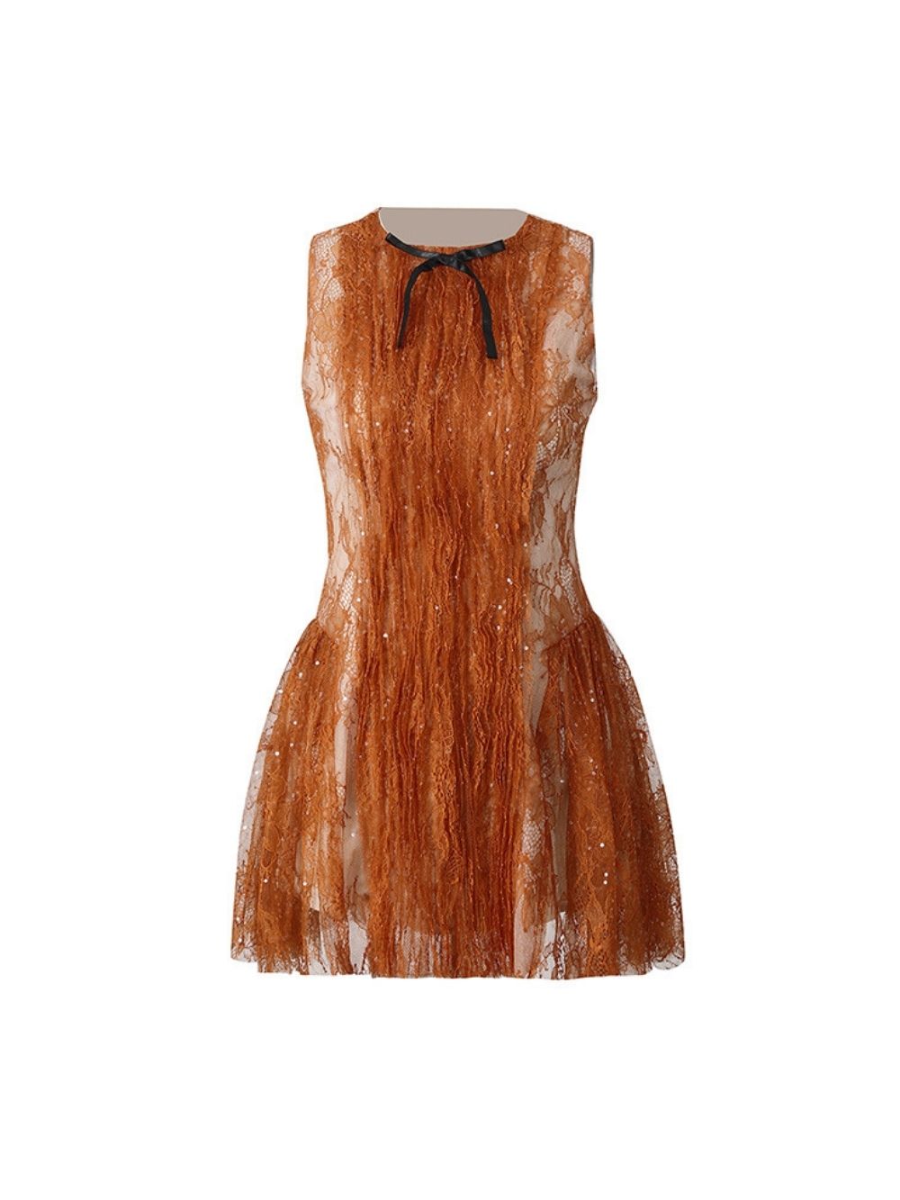 Mared Sleeveless Lace Sequin Mini Dress - OWNCI Mared Sleeveless Lace Sequin Mini Dress - OWNCI