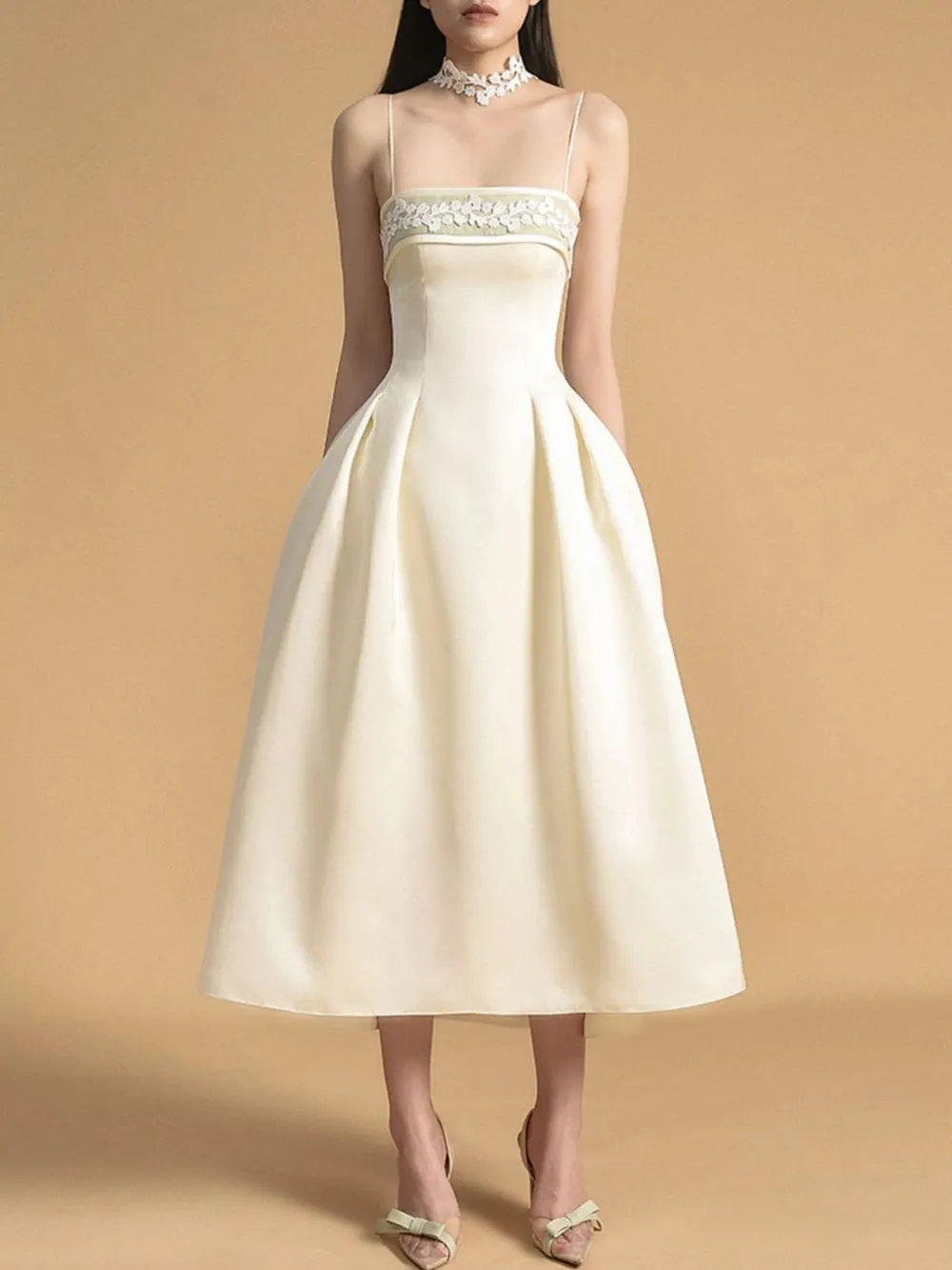 Marya Spaghetti Midi Dress - OWNCI