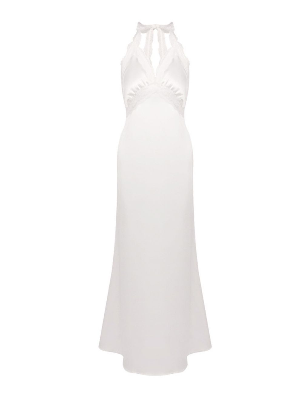 Maricruz White Halter Maxi Dress - OWNCI Maricruz White Halter Maxi Dress - OWNCI