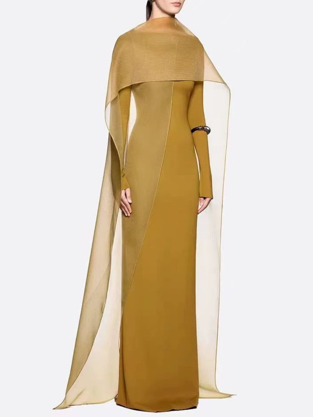Marceline Long Sleeve Mesh Maxi Dress - OWNCI Marceline Long Sleeve Mesh Maxi Dress - OWNCI