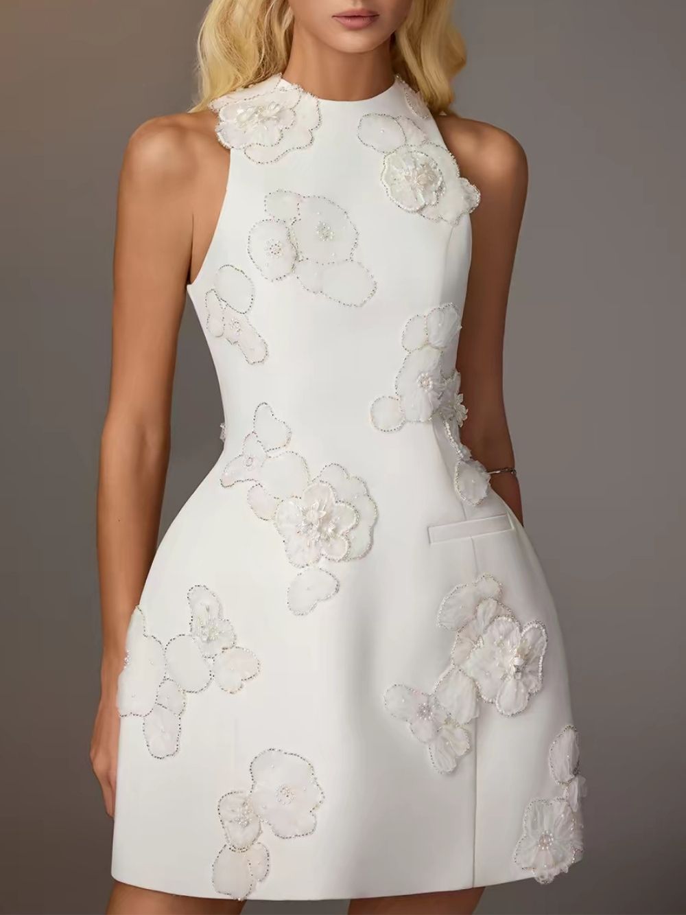 Caia Applique Mini Dress - OWNCI