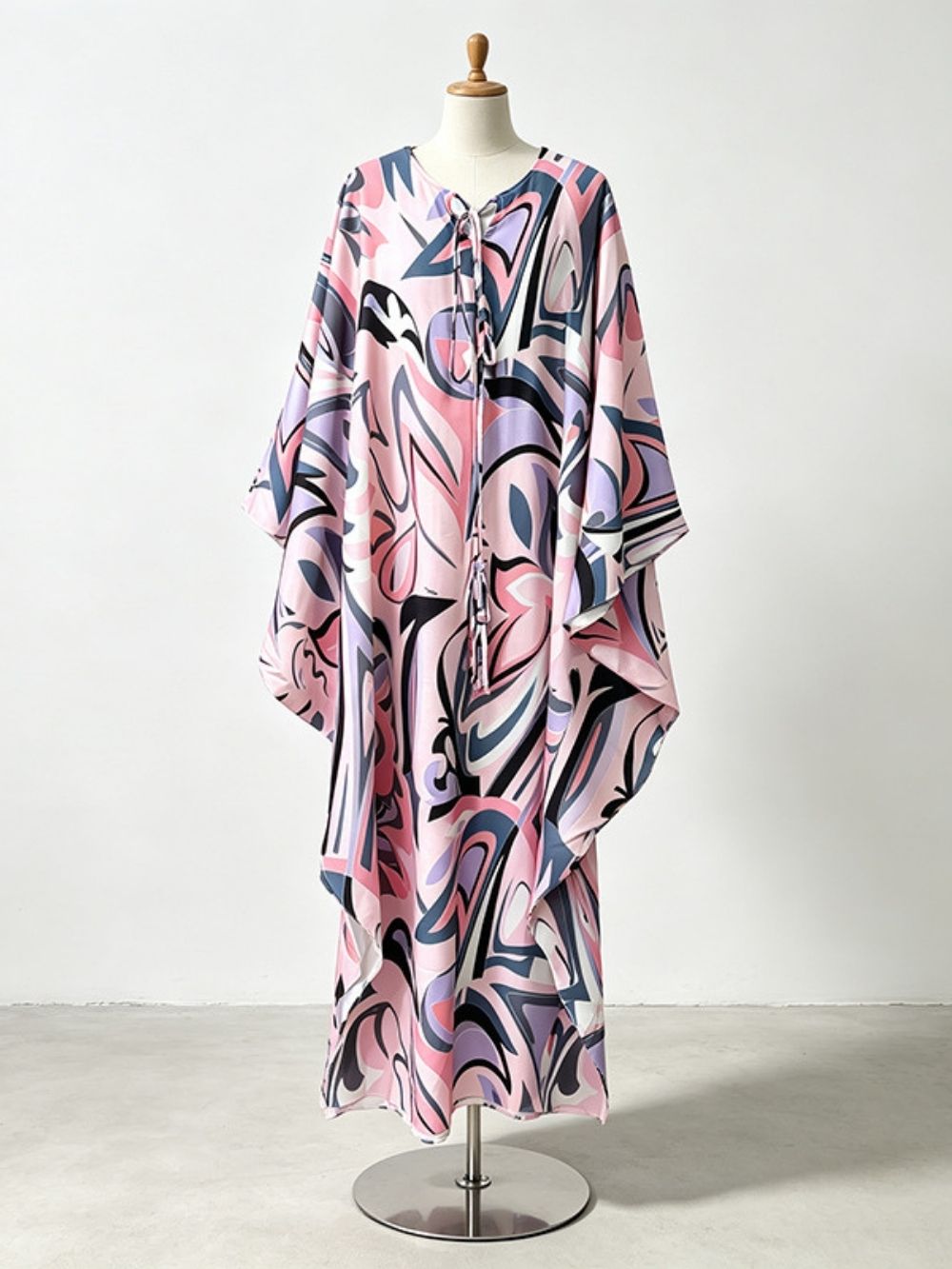 bb17285e45532d55a769f79e2e619699 Malvina Printed Long Sleeve Maxi Dress
