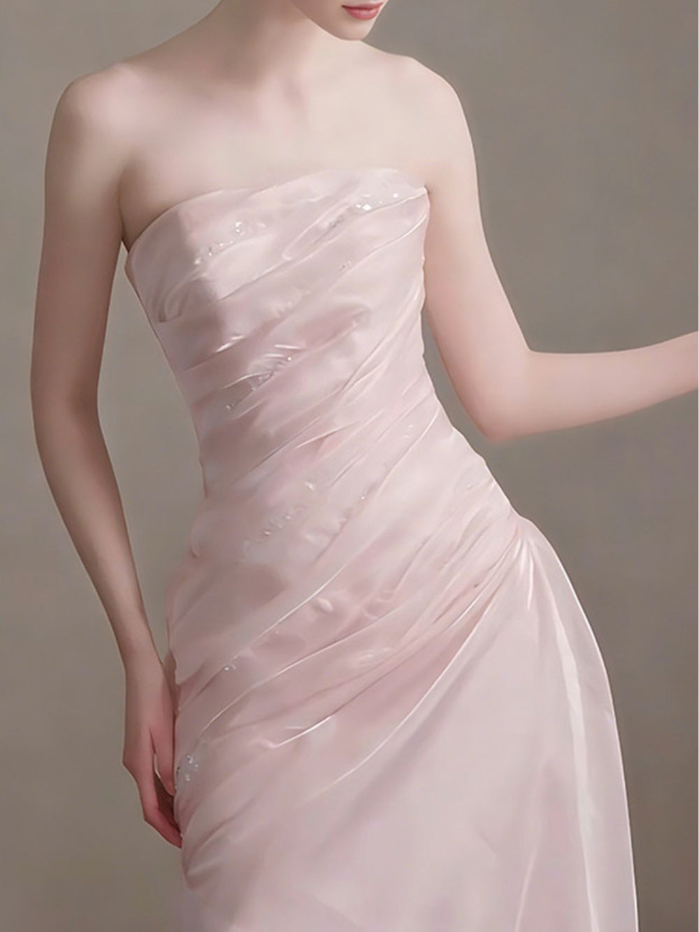 Masashi Pink Strapless Maxi Dress - OWNCI Masashi Pink Strapless Maxi Dress - OWNCI